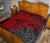Tahiti Polynesian Premium Quilt - Tahiti Flag & Red Turtle Hibiscus - Polynesian Pride