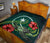 Chuuk Micronesia Premium Quilt - Green Turtle Hibiscus - Polynesian Pride
