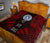 Northern Mariana Islands Premium Quilt - Northern Mariana Islands Seal Polynesian Red Tattoo - Polynesian Pride