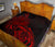 Hawaii Map Turtle Hibiscus Divise Red Polynesian Premium Quilt - Polynesian Pride