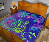 Hawaii Turtle Tropical Kanaka Maoli Premium Quilt - Yez Style - Polynesian Pride