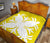 Hawaiian Premium Quilt Royal Pattern - Yellow - A2 Style - Polynesian Pride