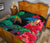 Hawaii Turtle Wave Hibiscus Premium Quilt - Unia Style - Polynesian Pride