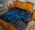 Guam Polynesian Premium Quilt - Blue Turtle Flowing - Polynesian Pride