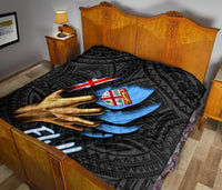 Fiji Premium Quilt - Fiji In Me (Black) - Polynesian Pride