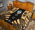 Guam Premium Quilt - Guam Coat Of Arms Polynesian Gold Tattoo - Polynesian Pride