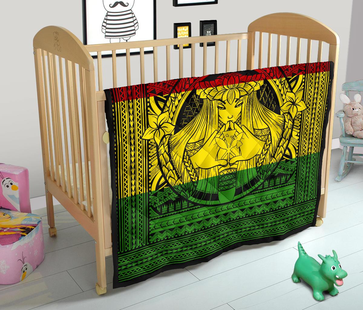 Hawaii Polynesian Pele Kanaka Premium Quilt - Polynesian Pride