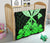 Hawaiian Kanaka Premium Quilt Hibiscus Polynesian Love Green - Polynesian Pride