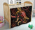 Chuuk Polynesian Premium Quilt - Turtle With Blooming Hibiscus Gold - Polynesian Pride