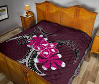 Plumeria Polynesia Pink Premium Quilt - Polynesian Pride