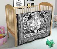 Hawaii Polynesian Pele Kanaka Premium Quilt White - Polynesian Pride