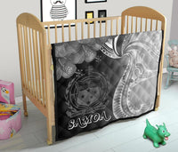 Samoa Premium Quilt - Samoa Seal Wave Style (Black) - Polynesian Pride
