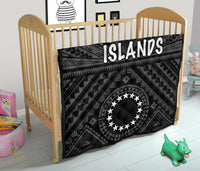 Cook Island Premium Quilt - Seal With Polynesian Tattoo Style ( Black) - Polynesian Pride
