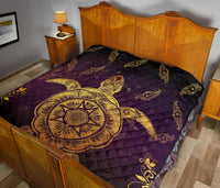 Turtle Golden Royal Premium Quilt - Polynesian Pride