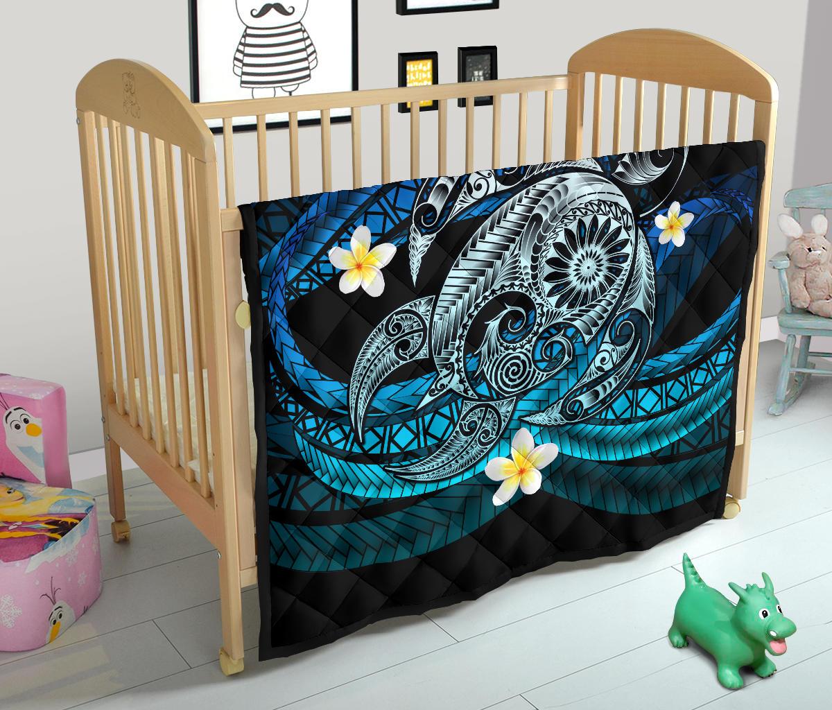 Hawaii Turtle Plumeria Polynesian Premium Quilt - Mela Style - Polynesian Pride