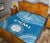 Northern Mariana Islands Premium Quilt - CNMI Seal Polynesian Chief Light Blue Version - Polynesian Pride