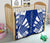 Cook Islands Premium Quilt - Cook Islands Polynesian White Tattoo (Blue) - Polynesian Pride