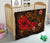 Polynesian Hawaii Premium Quilt - Humpback Whale with Hibiscus (Golden) - Polynesian Pride