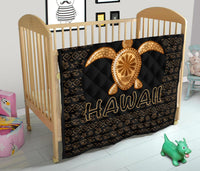 Hawaii Turtle Golden Premium Quilt - Polynesian Pride