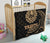 Tahiti Polynesian Premium Quilt - Gold Tribal Wave - Polynesian Pride