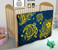 Hawaii Turtle Polynesian Premium Quilt - Kala Style - Polynesian Pride