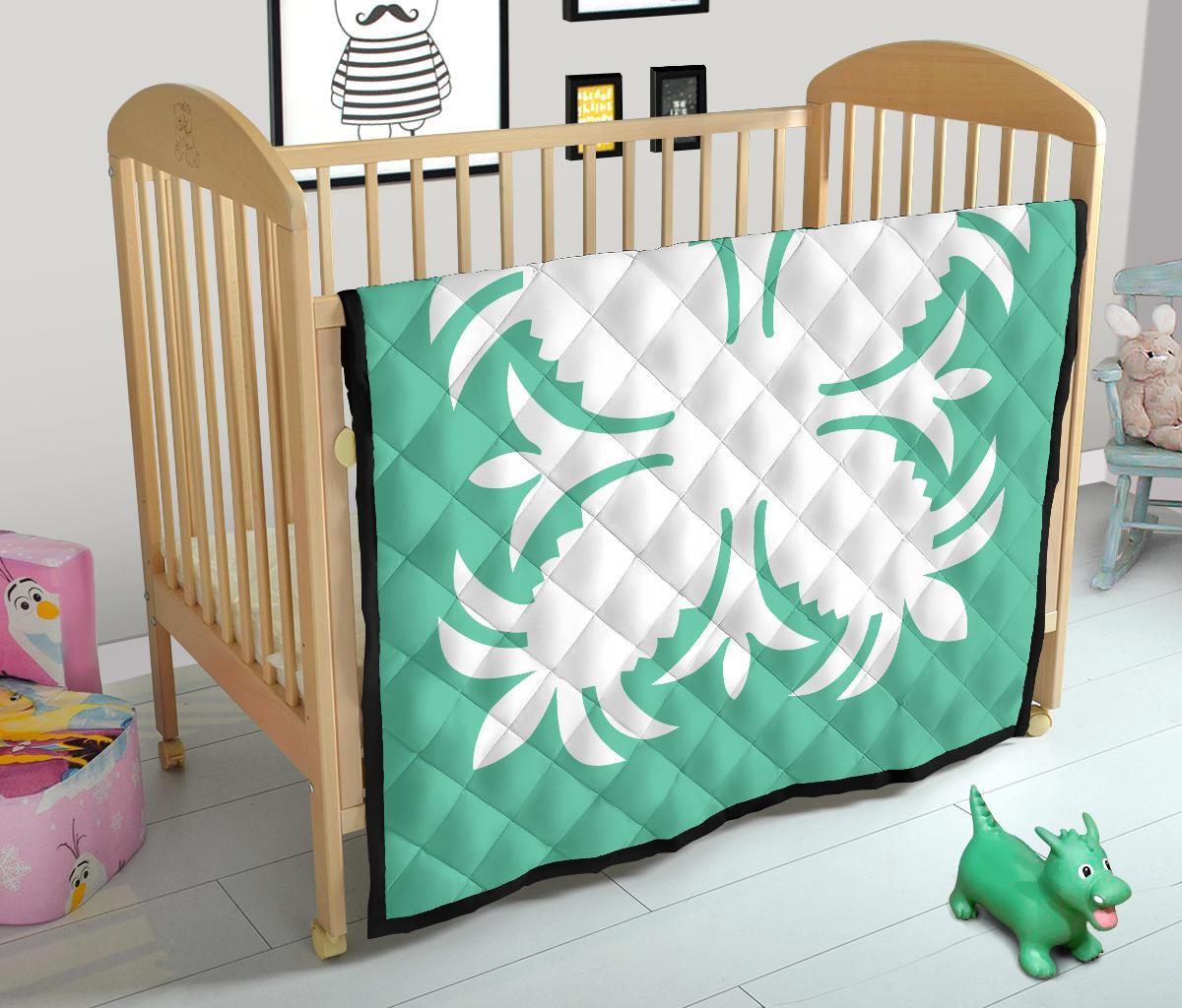 Hawaiian Premium Quilt Royal Pattern - Seafoarm - A2 Style - Polynesian Pride