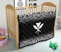 Hawaii Premium Quilt - White Kanaka Maoli Polynesian Tattoo & Black Frog - Polynesian Pride
