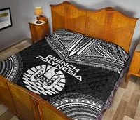 French Polynesia Premium Quilt - French Polynesia Polynesian Chief Black Version - Polynesian Pride