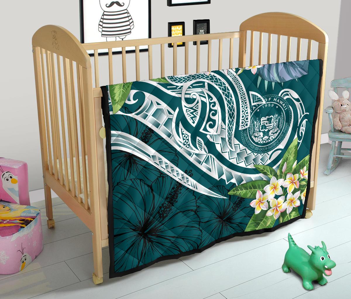 Polynesian Hawaii Premium Quilt - Summer Plumeria - Polynesian Pride