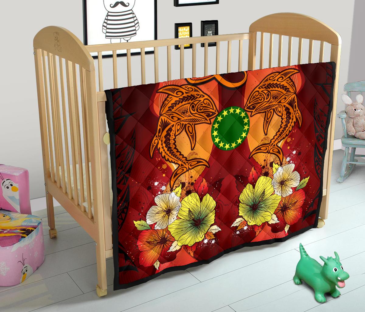 Cook Islands Premium Quilt - Tribal Tuna Fish - Polynesian Pride