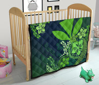 Hawaii Premium Quilt - Green Kanaka Maoli Hibiscus Style - Polynesian Pride