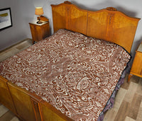 Polynesian Tribal Premium Quilt Brown - Polynesian Pride