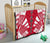 Tahiti Premium Quilt - Tahiti Flag Polynesian White Tattoo (Red) - Polynesian Pride