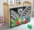 Tuvalu Premium Quilt - Tuvalu Coat of Arms & Polynesian Tropical Flowers White - Polynesian Pride