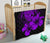 Hawaii Hibiscus Premium Quilt - Turtle Map - Purple - Polynesian Pride