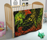 Hawaii Premium Quilt - Humpback Whale Hibiscus - Polynesian Pride