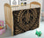 Hawaiian Kakau Honu Arc Gold Polynesian Premium Quilt - Polynesian Pride