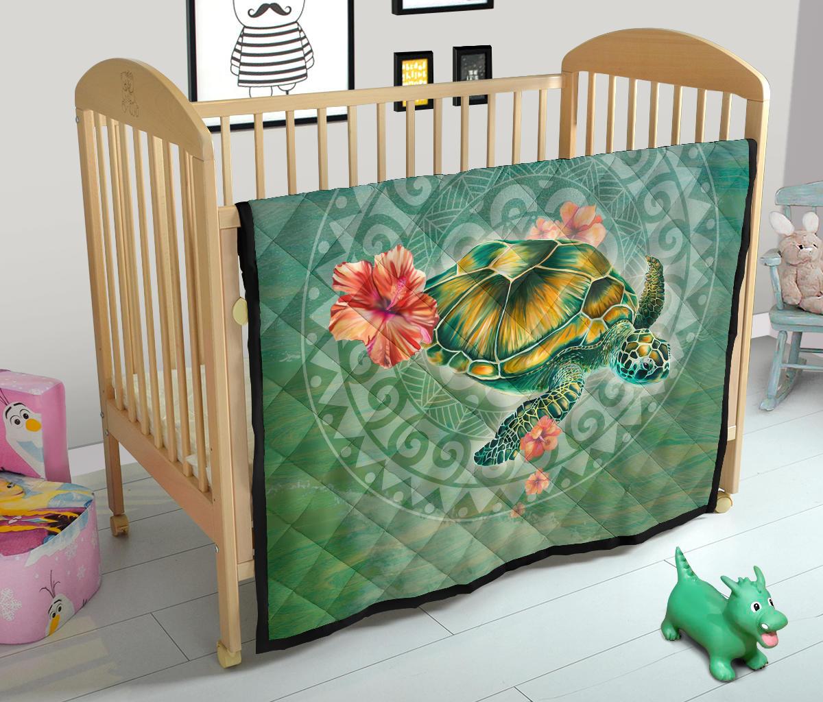 Circle Turtle Premium Quilt - Polynesian Pride