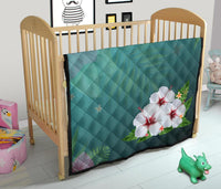 White Hibiscus Premium Quilt - Polynesian Pride