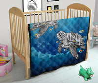 Turtle And Humuhumunukunukuapua'a Premium Quilt - Polynesian Pride