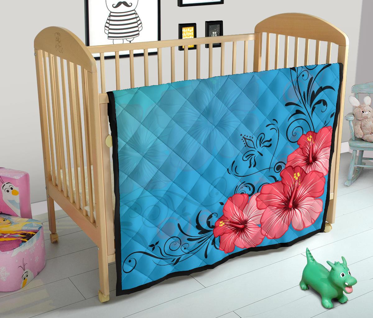 Hibiscus Flower Premium Quilt - Polynesian Pride