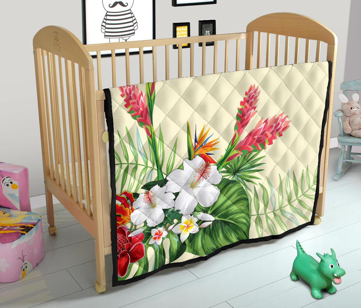 Wonderful Hibiscus Flower Premium Quilt - Polynesian Pride