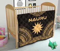 Nauru Premium Quilt - Nauru Flag Polynesian Chief Gold Version - Polynesian Pride