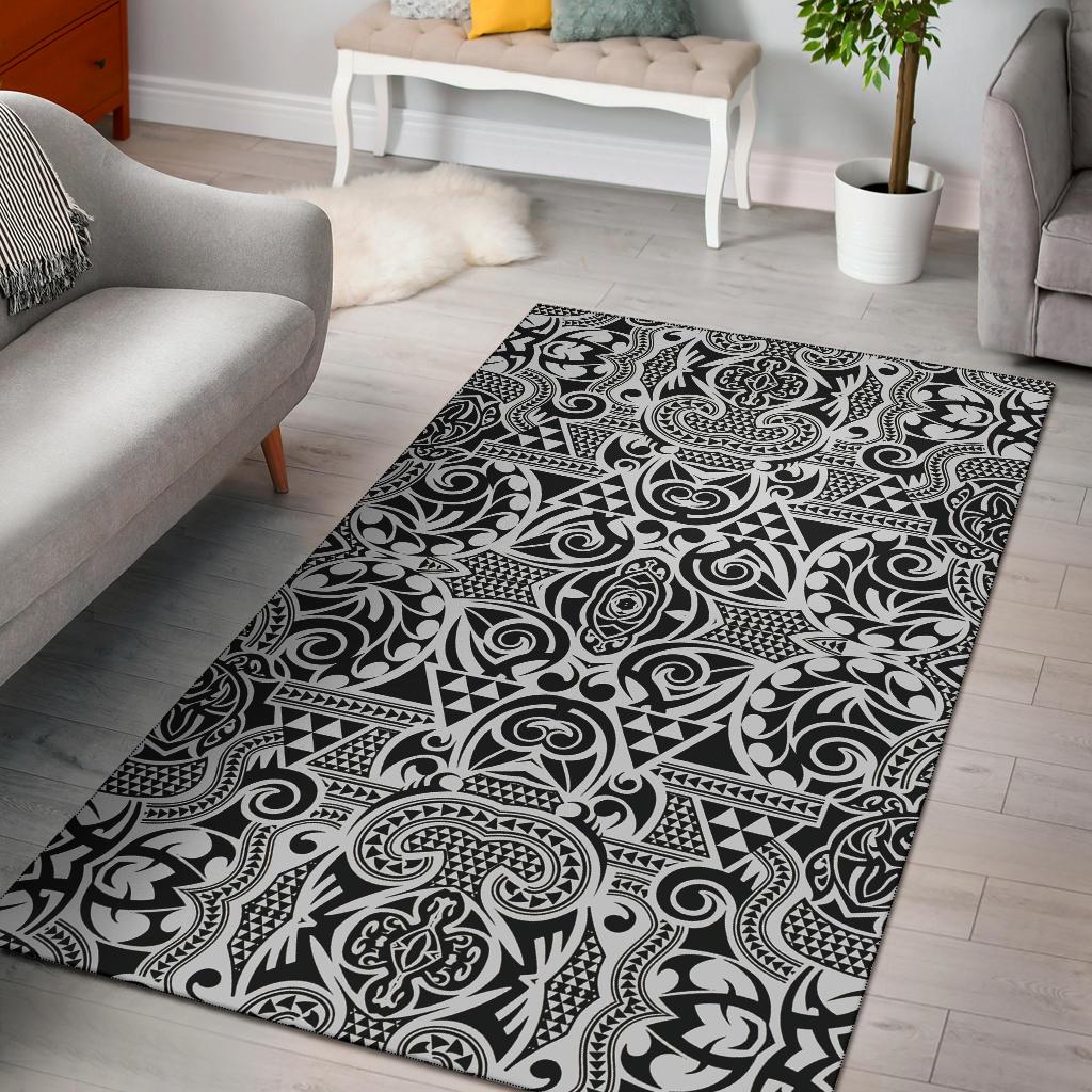Polynesian Gray Area Rug - Polynesian Pride