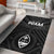 Guam Area Rug - Guam Seal With Polynesian Tattoo Style (Black) Black - Polynesian Pride