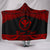 Hawaii Polynesian Custom Personalised Hooded Blanket - Hawaii Pride Red Version Hooded Blanket Red - Polynesian Pride