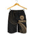 Tahiti Polynesian Men's Short - Gold Tribal Wave - Polynesian Pride