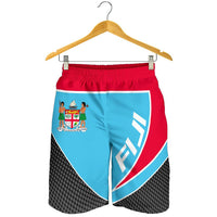 Fiji Flag Spine Men Short Blue - Polynesian Pride