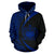 Samoa Polynesian Hoodie Circle Style Blue Color - Polynesian Pride