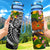 Papua New Guinea Custom Personalised Hydro Tracking Bottle - Seal Spiral Polynesian Patterns Hydro Tracking Bottle - Papua New Guinea 32oz Large Black - Polynesian Pride